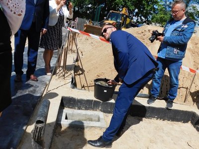Uroczystość wmurowania aktu erekcyjnego