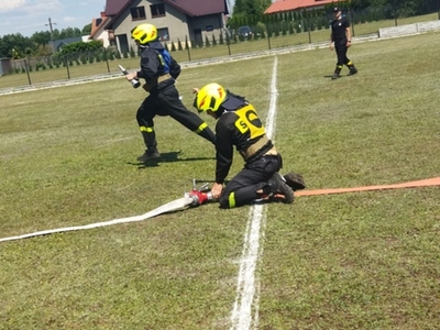 Gminne zawody sportowo-pożarnicze  o Puchar Wójta Gminy Ostrów Mazowiecka