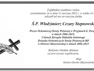 Ś.P. Włodzimierz Cezary Stepnowski