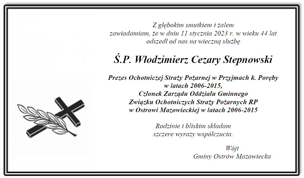 Ś.P. Włodzimierz Cezary Stepnowski