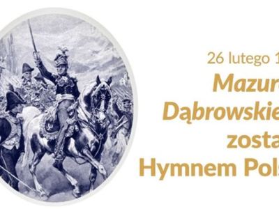 96. rocznica ustanowienia Mazurka Dąbrowskiego polskim
hymnem narodowym