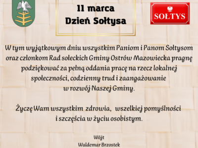 11 marca - Dzień Sołtysa