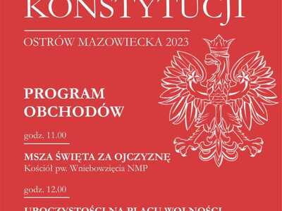 Zapraszamy do wspólnego świętowania 232. rocznicy uchwalenia Konstytucji 3 Maja