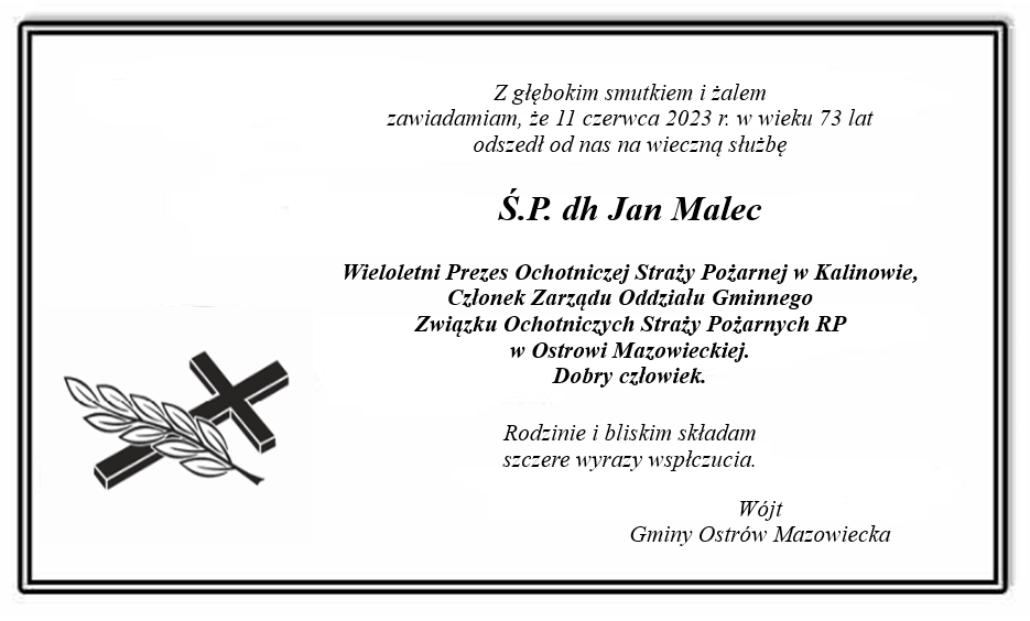 Ś.P. dh Jan Malec