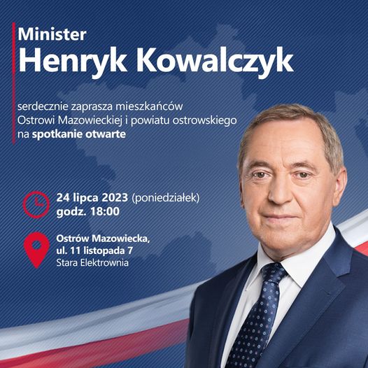 Spotkanie z Ministrem Henrykiem Kowalczykiem