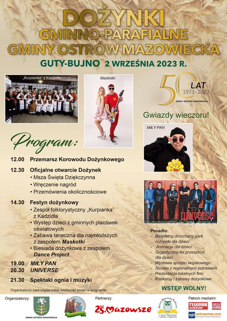 Dożynki Gminno-Parafialne Gminy Ostrów Mazowiecka