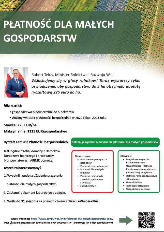 Płatność dla małych gospodarstw