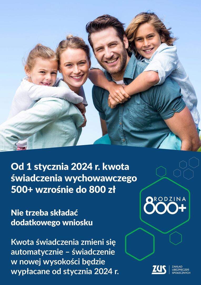 800+ od stycznia 2024 bez dodatkowych wniosków