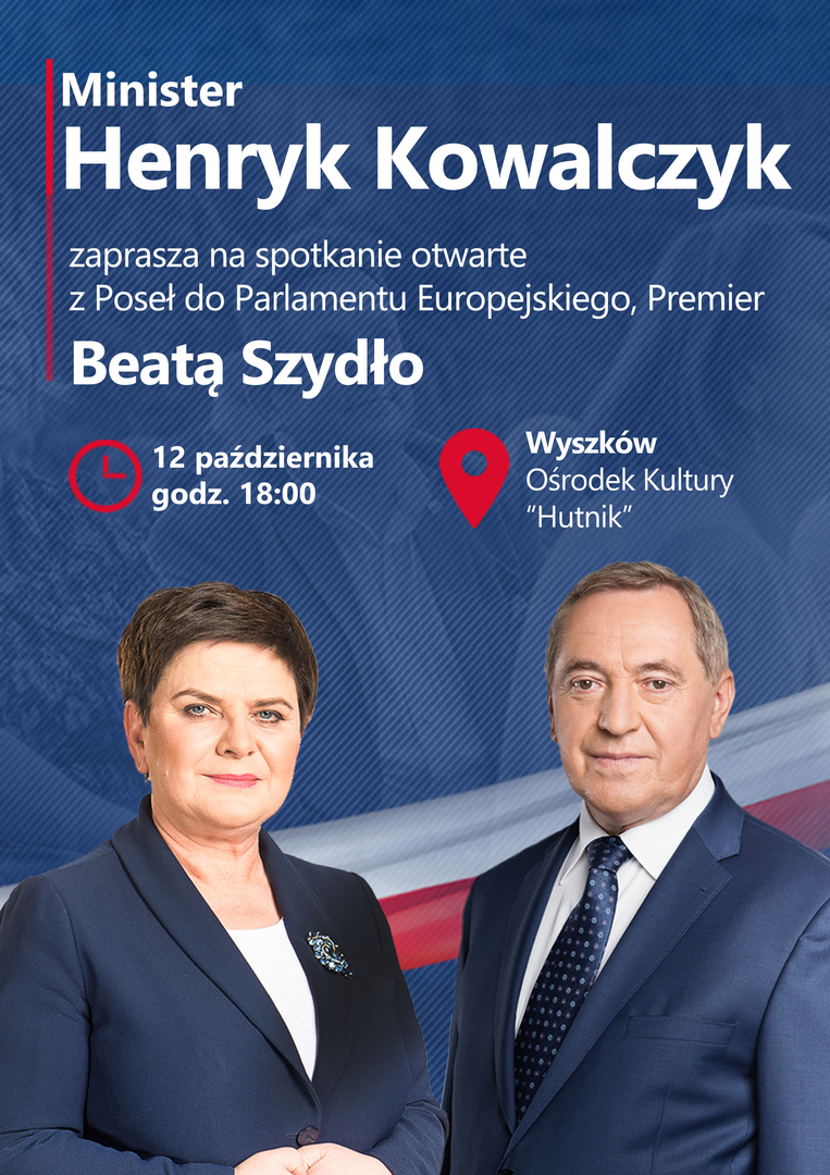 Spotkanie otwarte z Poseł do Parlamentu Europejskiego, Premier Beatą Szydło